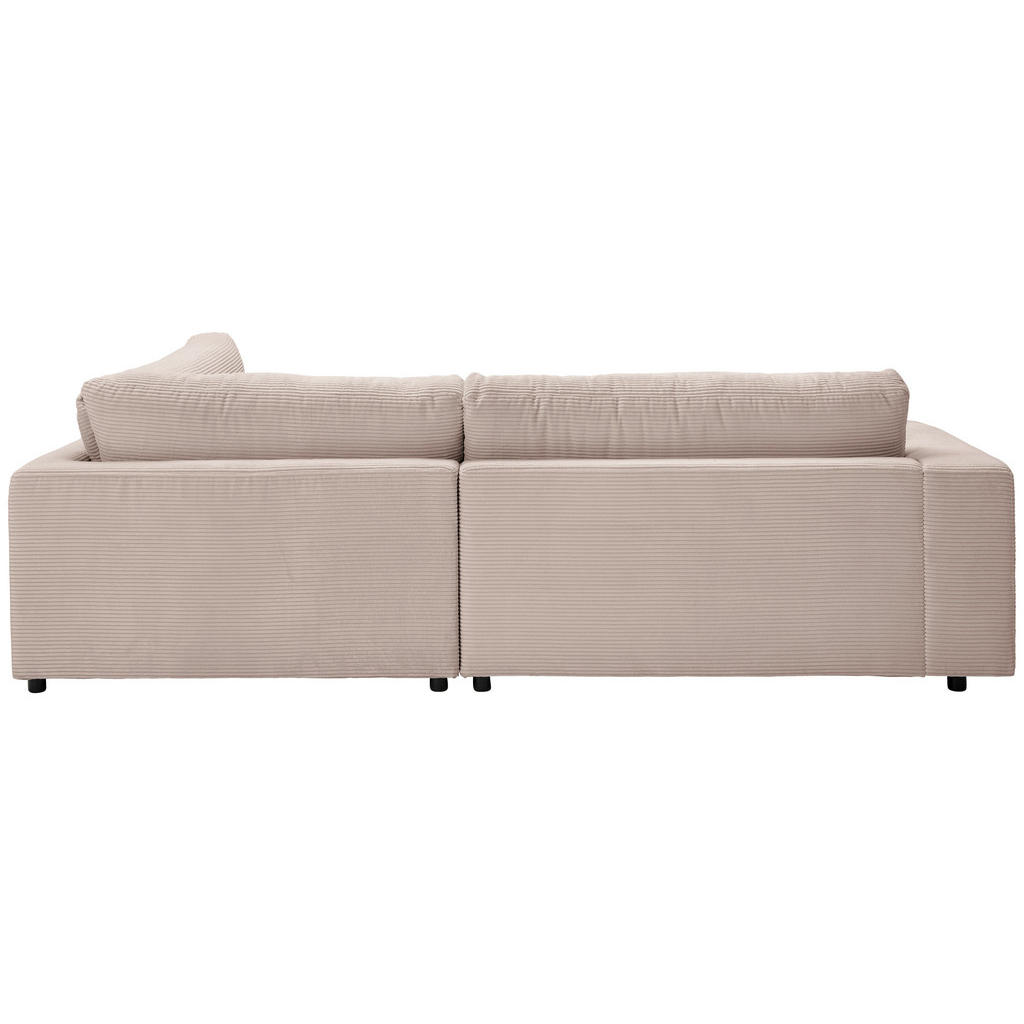Thumbnail - Hom`in Ecksofa, Taupe, Textil, 4-Sitzer, Füllung: Schaumstoff, Federn, Ottomane rechts, L-Form, 265x224 cm, Blauer Engel...