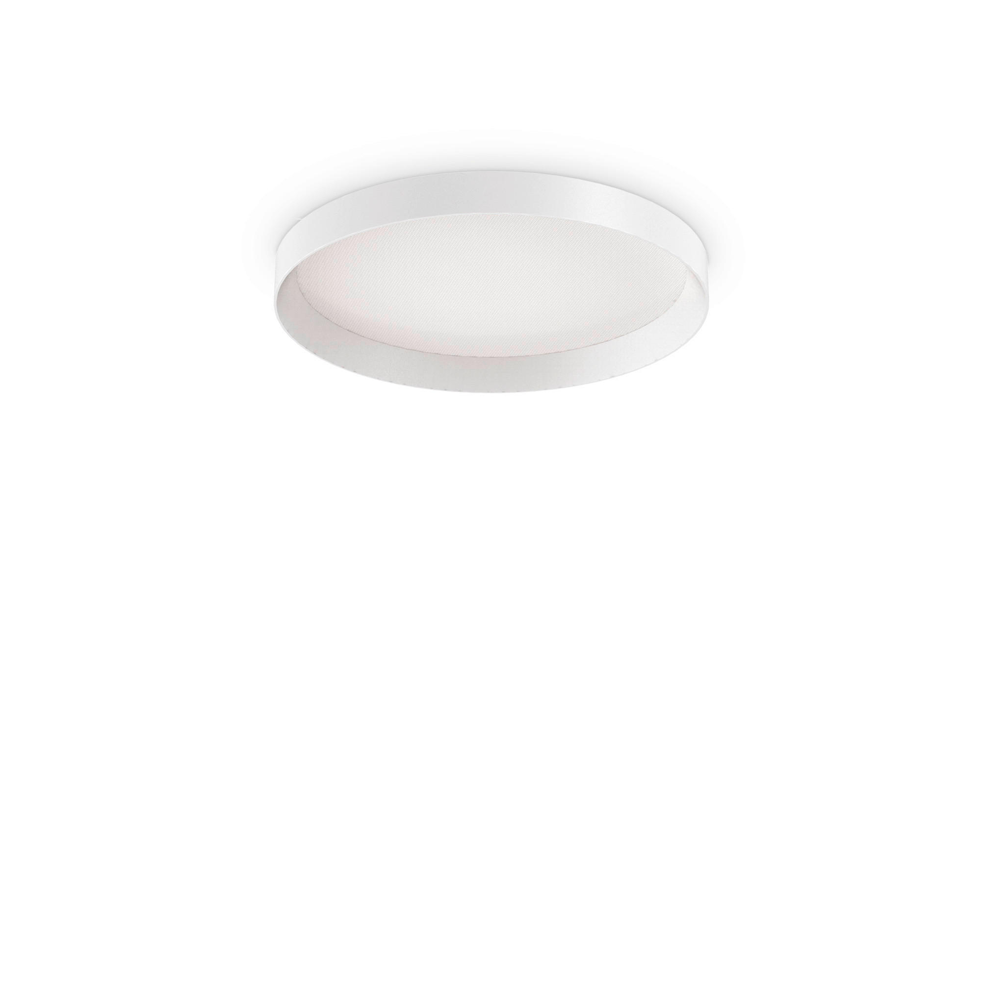 LED-DECKENLEUCHTE 45/7,8 cm   - Weiß, Basics, Kunststoff/Metall (45/7,8cm) - Ideal Lux