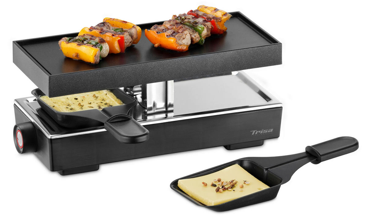 RACLETTE-GRILL  - Schwarz, Konventionell, Kunststoff/Metall (11.50/26.00/10.50cm) - Trisa Electronics