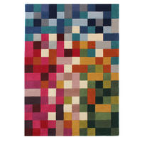 WOLLTEPPICH 160/230 cm Illusion Multicolor  - Multicolor, KONVENTIONELL, Textil (160/230cm) - Xora