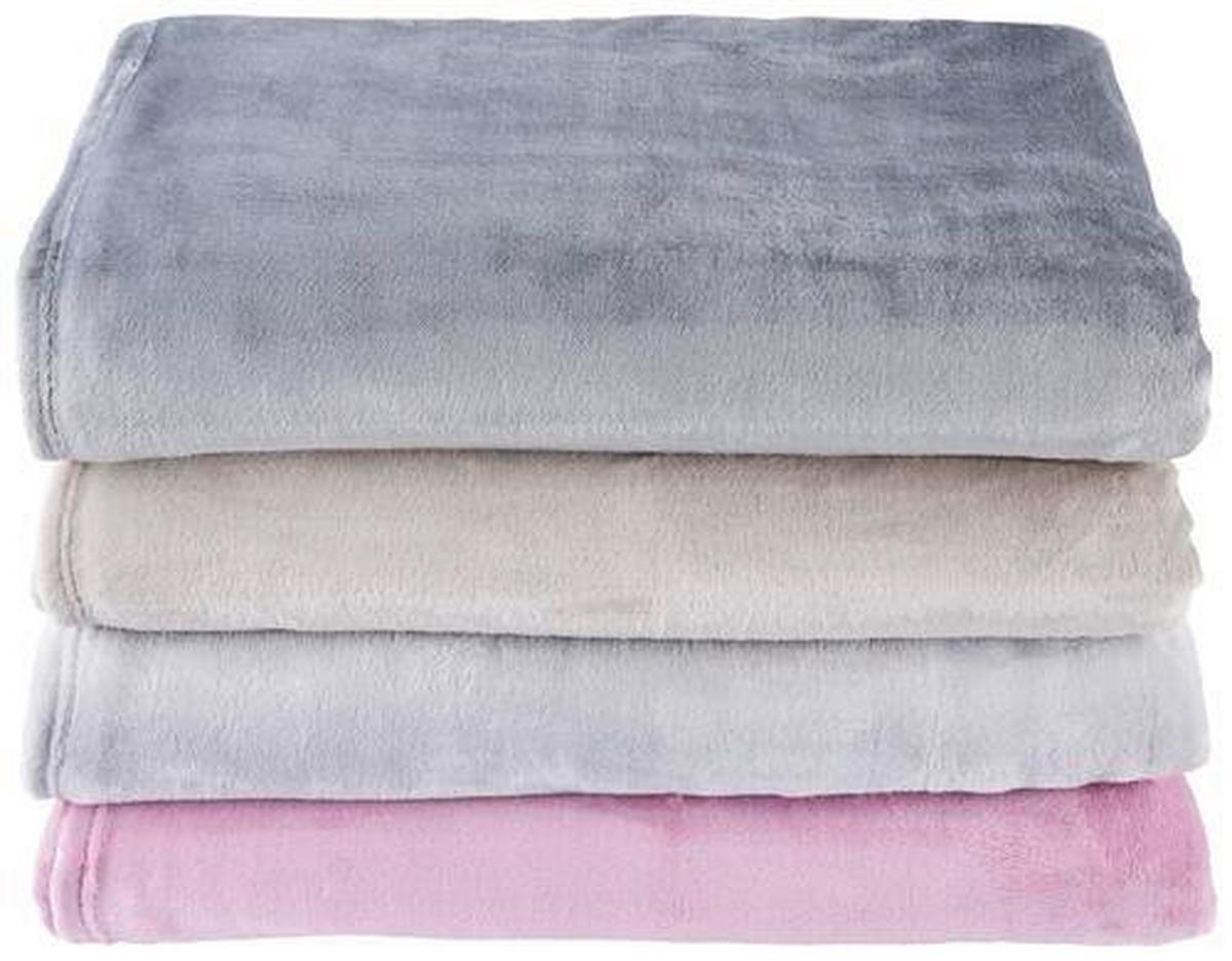 WOHNDECKE LUNA 220/240 cm  - Taupe, KONVENTIONELL, Textil (220/240cm) - Novel