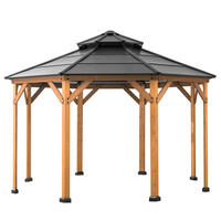 PAVILLON 396/318/396 cm   - Anthrazit, Basics, Holz/Kunststoff (396/318/396cm)