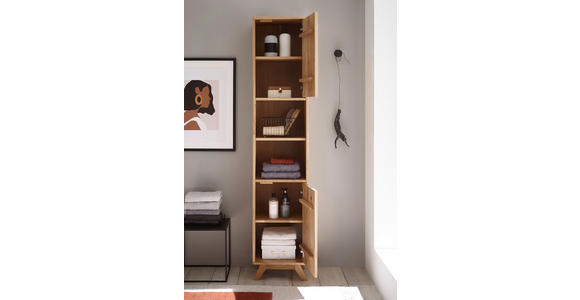 HOCHSCHRANK 40/190/35 cm  - Wildeiche, Basics, Holz (40/190/35cm) - Linea Natura