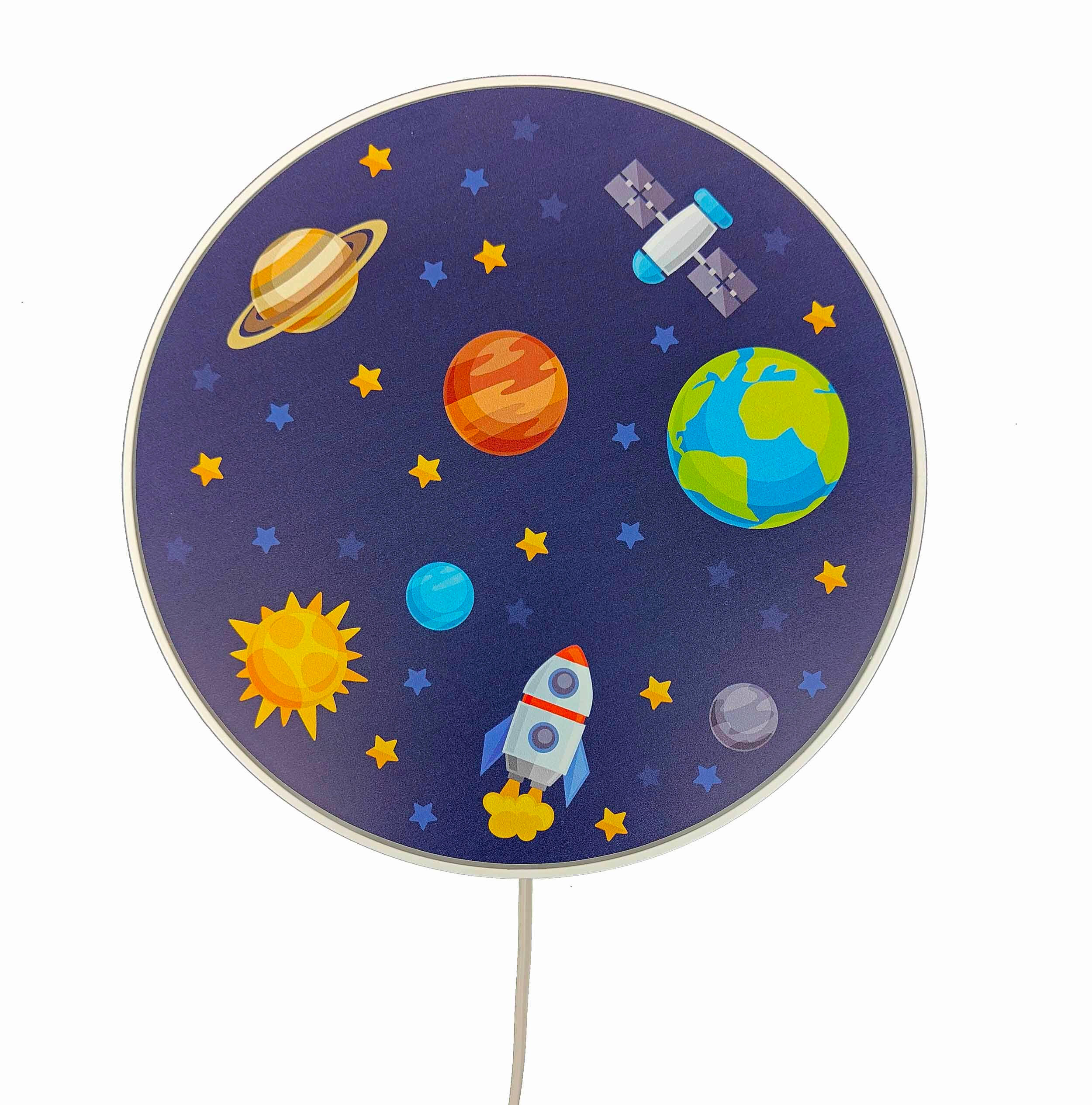 KINDERWANDLEUCHTE 25/25/8 cm   - Weiß, Basics, Kunststoff (25/25/8cm)