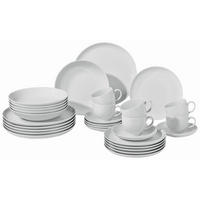 KOMBISERVICE Weiß Lido 30-teilig 6 Personen  - Weiß, Basics, Keramik - Seltmann Weiden