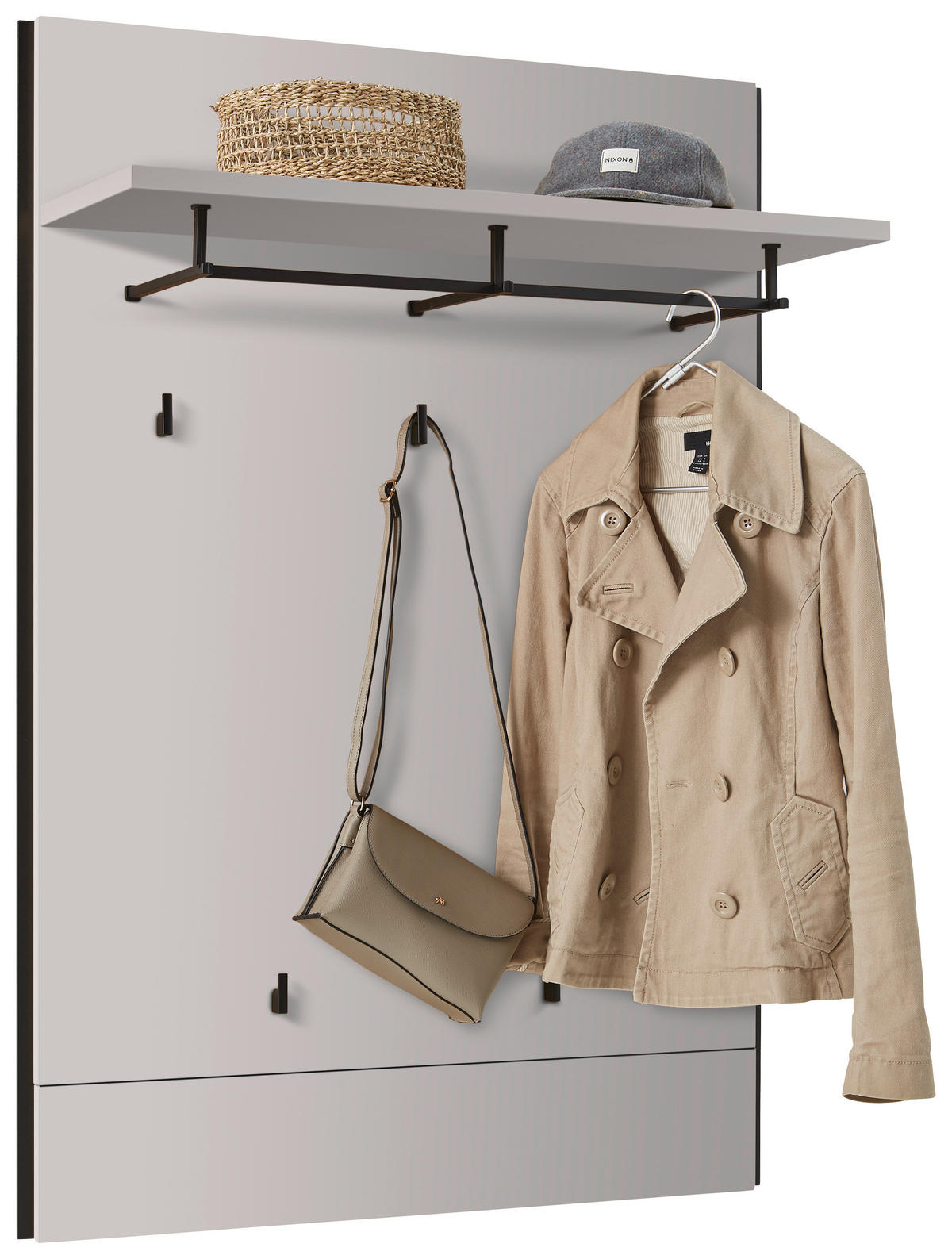 ELŐSZOBAPANEL 88/126/32 cm  - bézs/fekete, Konventionell, faalapú anyag (88/126/32cm) - Voleo