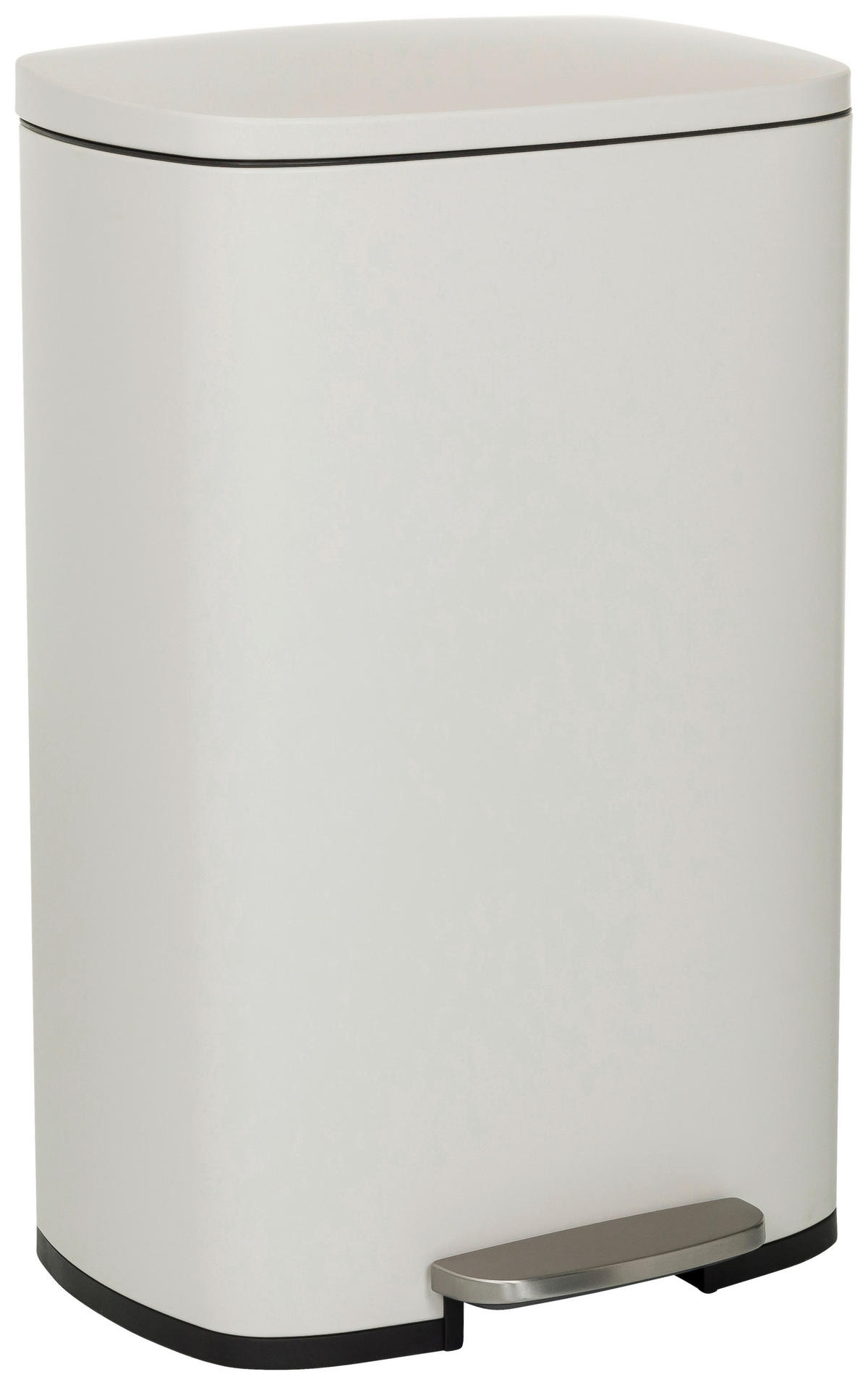 KOŠ NA ODPADKY  50 l - černá/béžová, Moderní, kov/plast (30/64/42,5cm) - MID.YOU