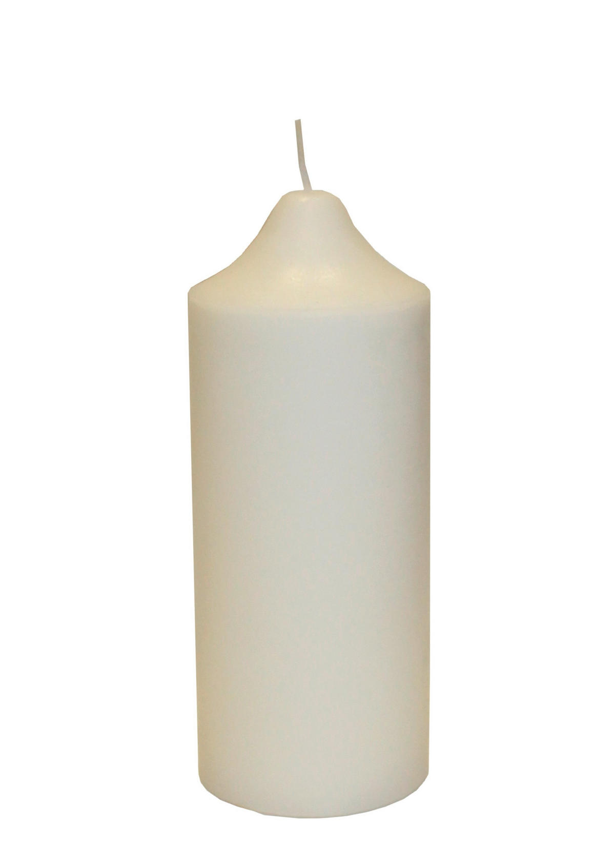 STUMPENKERZE 10/25 cm  - Weiss, Basics, Naturmaterialien (10/25cm) - Ambia Home