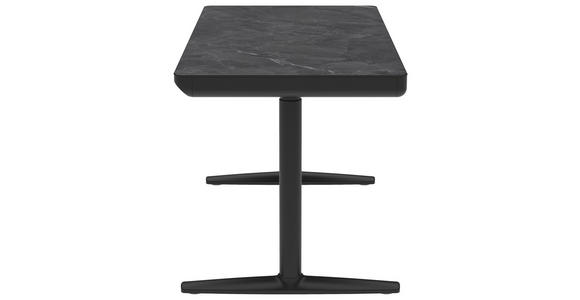 SCHREIBTISCH 140/70/73-118 cm  in Schwarz  - Schwarz, Design, Holzwerkstoff/Kunststoff (140/70/73-118cm) - Novel
