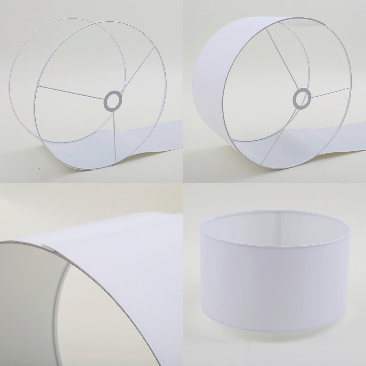 STEHLEUCHTE 50/148 cm    - Buchefarben/Weiß, Natur, Holz/Textil (50/148cm)