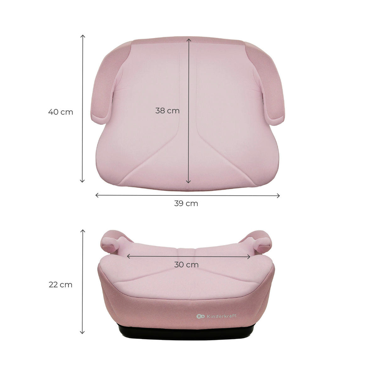 AUTOSITZERHÖHUNG i-Boost 2 i-Size Pink  - Pink, Basics, Kunststoff (39/40cm) - Kinderkraft