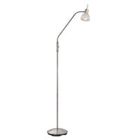 STEHLEUCHTE - Weiss/Alabasterfarben, Konventionell, Glas/Kunststoff (23/150cm) - Globo