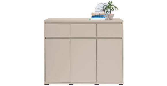 KOMMODE  in 120/103/48 cm  - Kaschmir/Anthrazit, Design, Holzwerkstoff/Kunststoff (120/103/48cm) - Carryhome