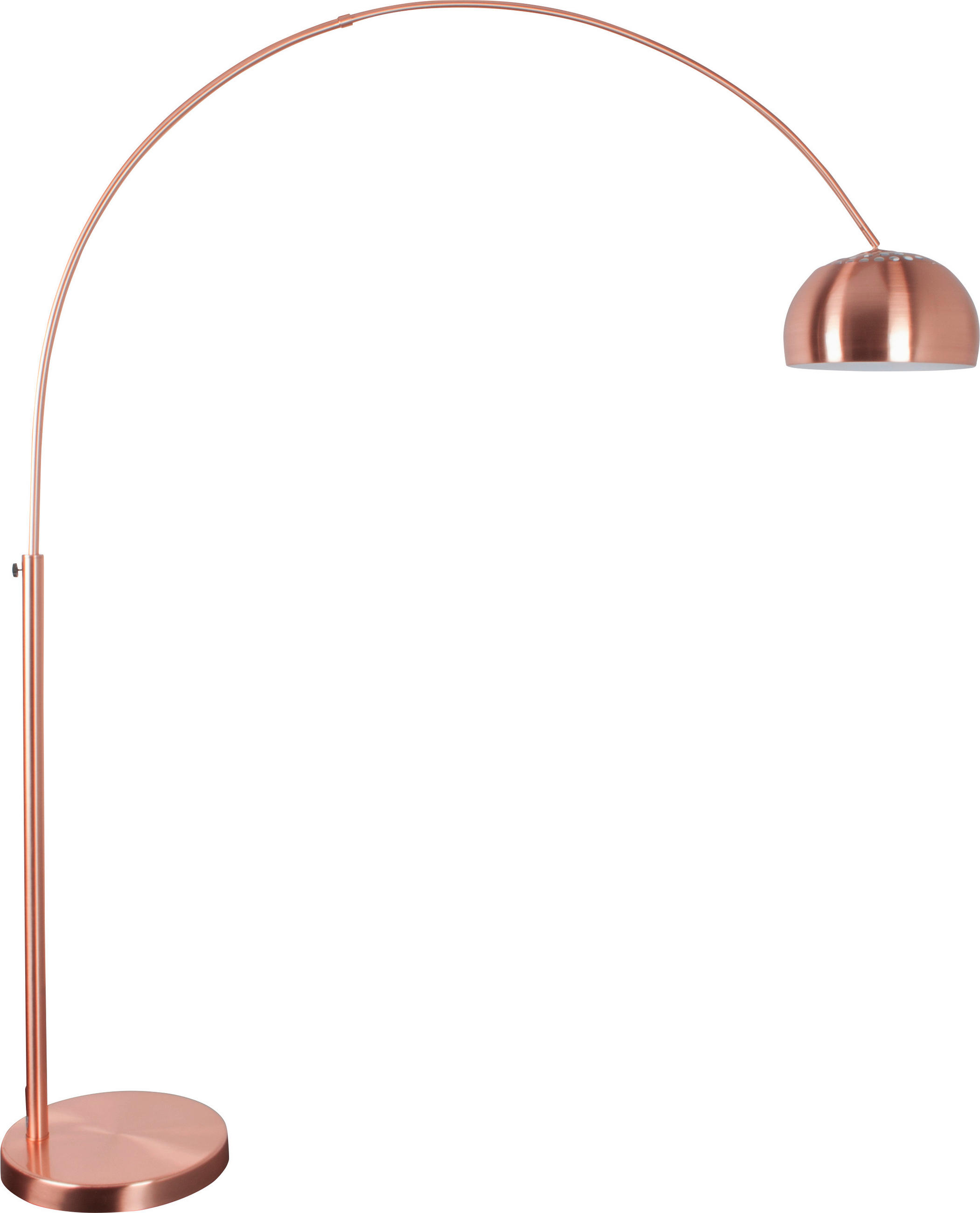 BOGENLEUCHTE 170/205 cm - Kupferfarben, Design, Metall (170/205cm) - Zuiver