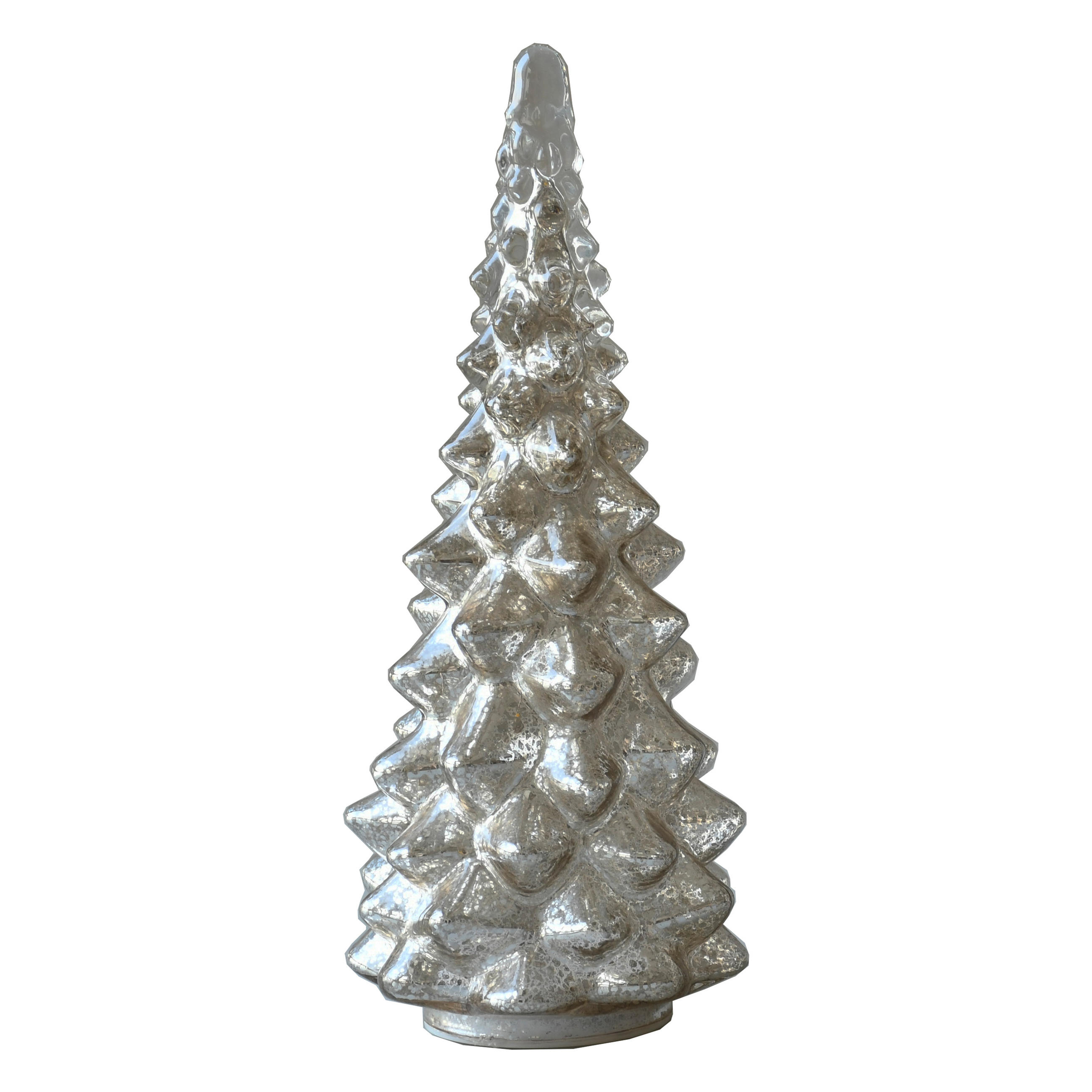 DEKOBAUM  - Silberfarben, LIFESTYLE, Glas (15/35cm) - X-Mas