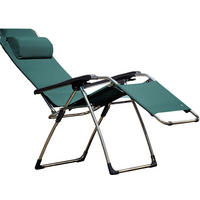 GARTEN-RELAXSESSEL  - Schwarz/Alufarben, Design, Kunststoff (82/118/67cm) - FIAM