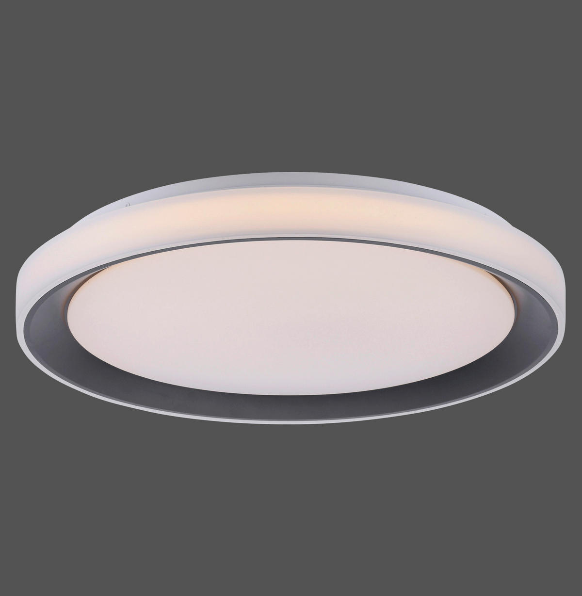 LED-DECKENLEUCHTE LOLASMART-DISC  Smart 51/7,5 cm   - Schwarz, Design, Kunststoff/Metall (51/7,5cm)