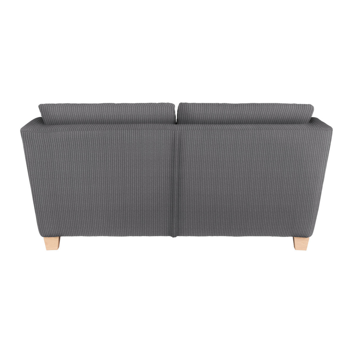 2-SITS SOFFA i textil mörkgrå  - mörkgrå/naturfärgad, trä/textil (190/70-85/95cm) - MID.YOU