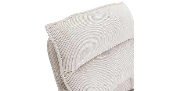 BARHOCKER Cord Beige Stoffauswahl, Sitzfläche 360° drehbar  - Beige/Schwarz, Design, Textil/Metall (54/98-120/58cm) - Novel