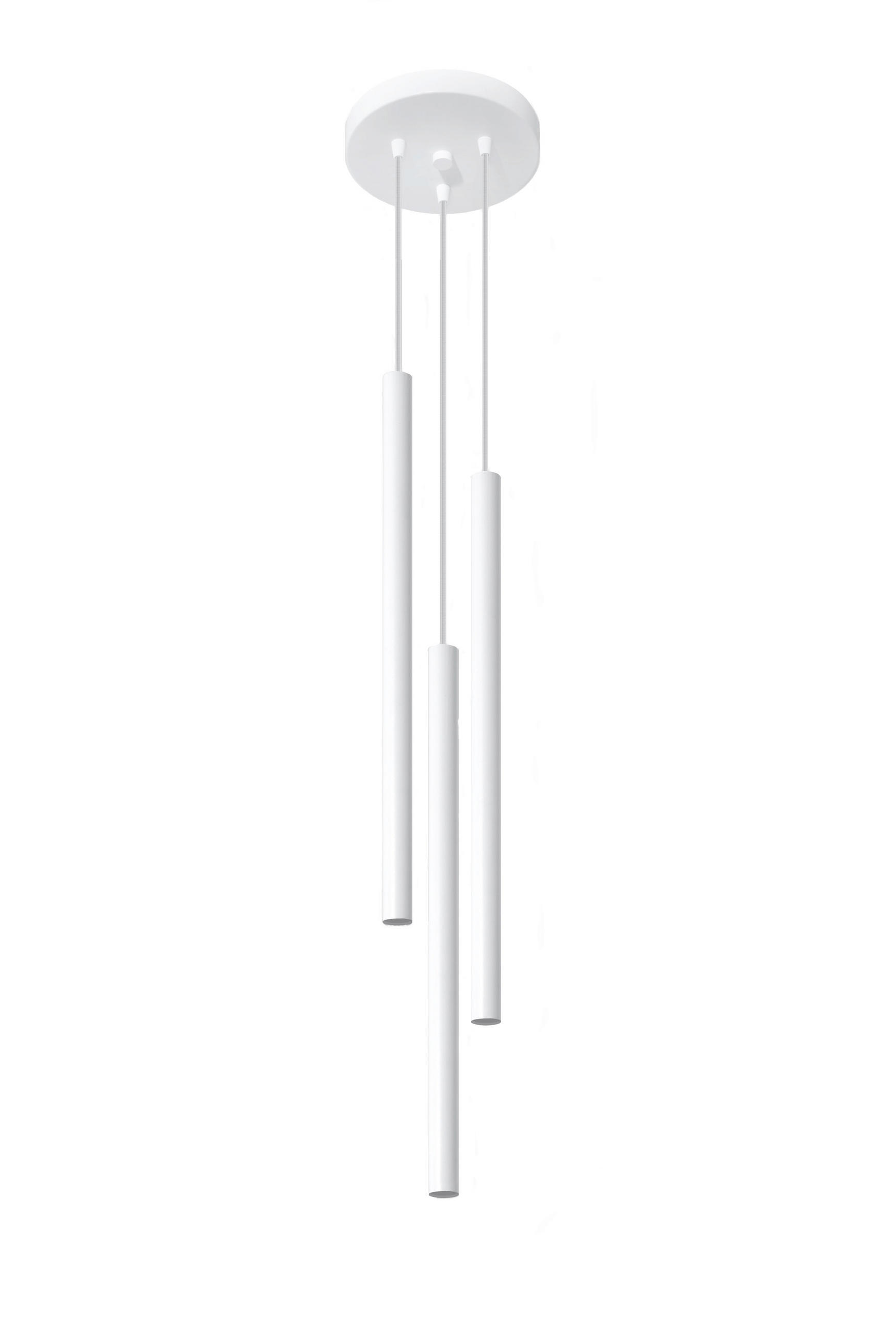 HÄNGELEUCHTE PASTELO 20/20/90 cm   - Weiß, KONVENTIONELL, Metall (20/20/90cm)