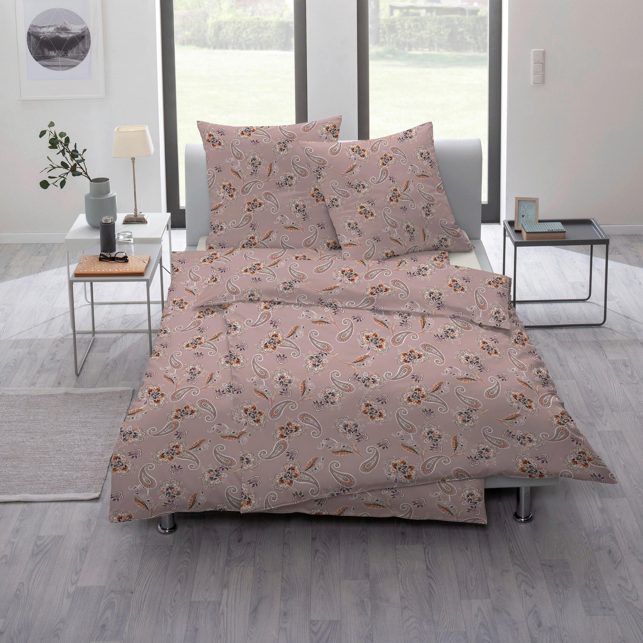 BETTWÄSCHE Atelier Flanell 155/220 cm  - Rosa, Design, Textil (155/220cm) - Estella