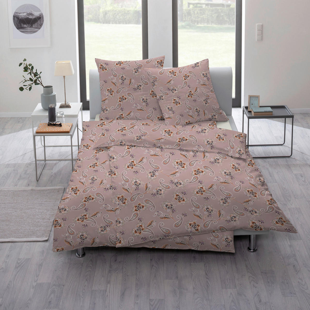 BETTWÄSCHE Atelier Flanell 155/220 cm  - Rosa, Design, Textil (155/220cm) - Estella