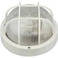 AUßENWANDLEUCHTE 18,5/10,5 cm   - Weiß, Basics, Glas/Kunststoff (18,5/10,5cm)