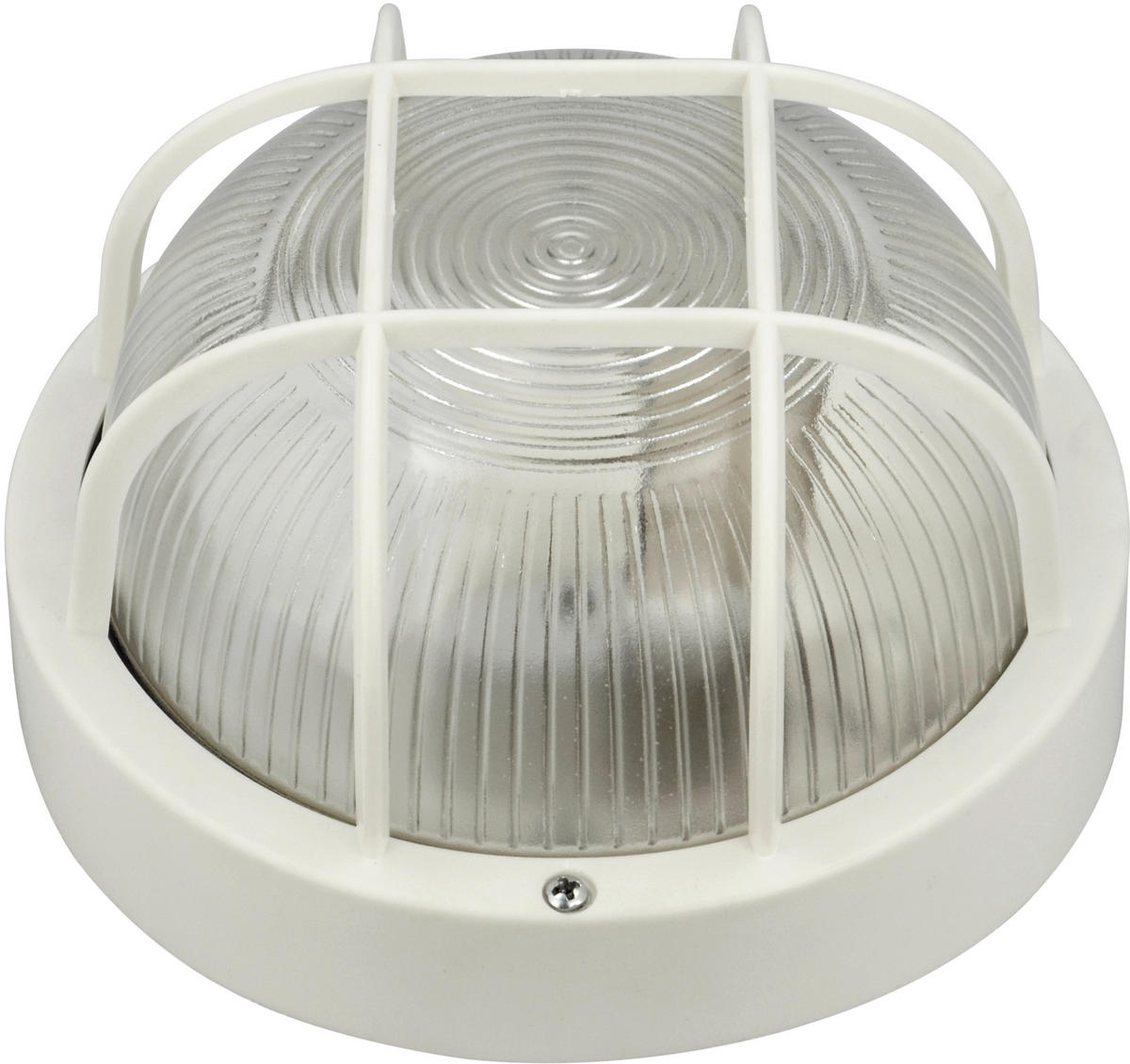 AUßENWANDLEUCHTE 18,5/10,5 cm   - Weiß, Basics, Glas/Kunststoff (18,5/10,5cm)