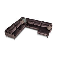 SOFFA i rödbrun  - rödbrun/svart, Klassisk, trä/textil (384/90/324/160cm) - Best Price