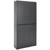SCHUHSCHRANK  in 100/210/34 cm  - Anthrazit, Konventionell, Holzwerkstoff/Kunststoff (100/210/34cm) - Xora