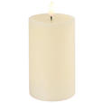 LED-KERZE 7,5/10 cm  - Creme, LIFESTYLE, Kunststoff/Paraffin (7,5/10cm) - Ambia Home
