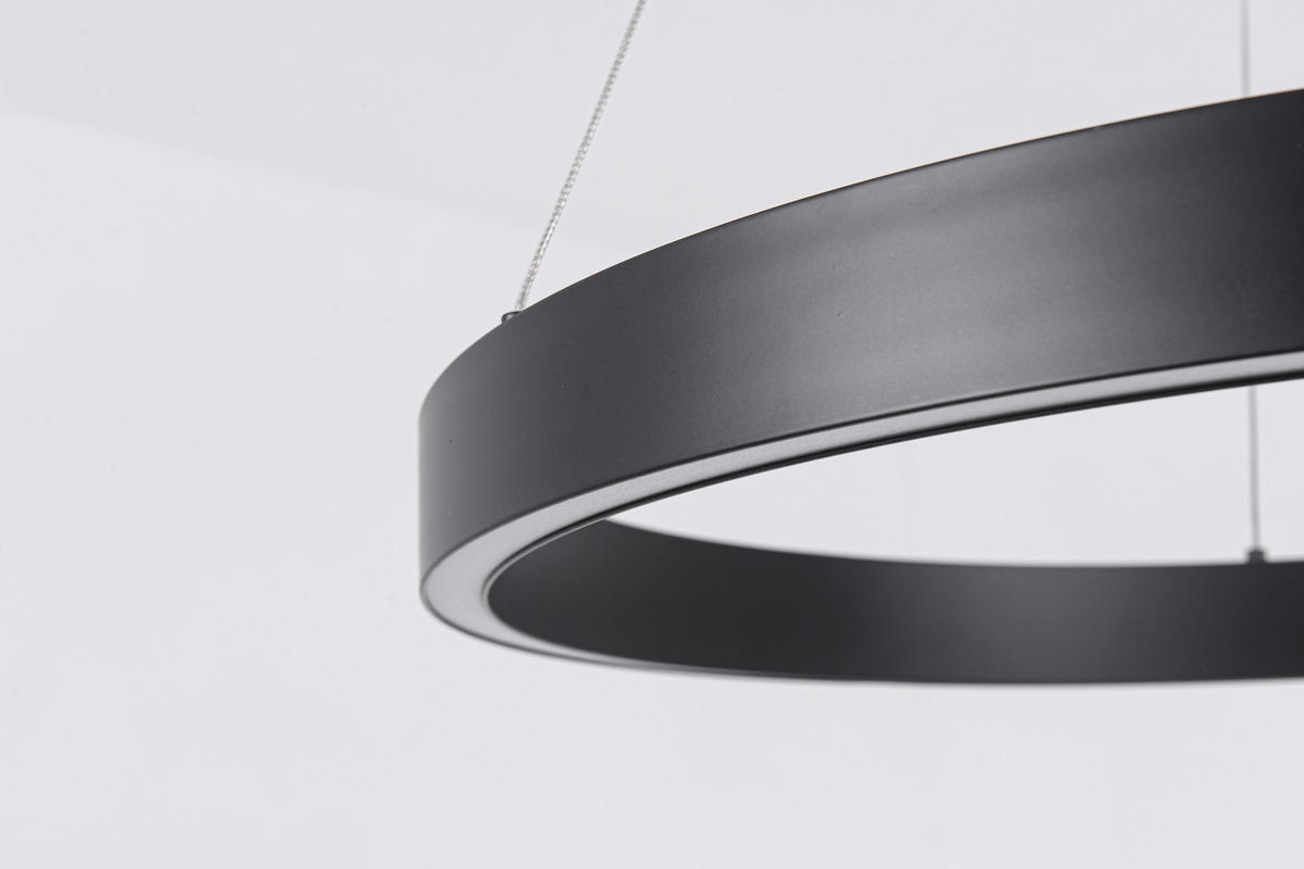 LED-HÄNGELEUCHTE    - Schwarz, Design, Metall (126/60/60cm)