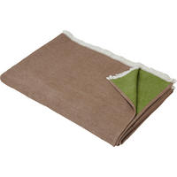 DECKE MAGDA 140/210 cm  - Braun/Grün, Natur, Textil (140/210cm) - Novel