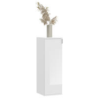 KOMODA, bela  - barve kroma/črna, Moderno, kovina/leseni material (32,5/97/37cm) - MID.YOU