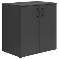 KOMODA  80/83/52 cm  grafitno siva  - crna/antracit, Moderno, pločasti materijal/plastika (80/83/52cm) - Carryhome