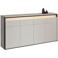 SIDEBOARD  174/88/38 cm 4 Schublade(n)  - Beige/Schwarz, KONVENTIONELL, Holzwerkstoff (174/88/38cm) - Voleo