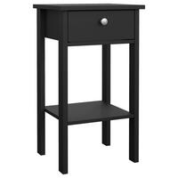 NACHTSCHRANK 40/70,1/34,2 cm  - Silberfarben/Schwarz, MODERN, Holzwerkstoff/Metall (40/70,1/34,2cm) - MID.YOU