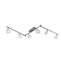 LED ZÁŘIČ, 180,5/8/21,5 cm - barvy hliníku/barvy niklu, Design, kov/plast (180,5/8/21,5cm) - Novel