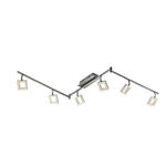 LED-STRAHLER 180,5/8/21,5 cm   - Alufarben/Nickelfarben, Design, Kunststoff/Metall (180,5/8/21,5cm) - Novel