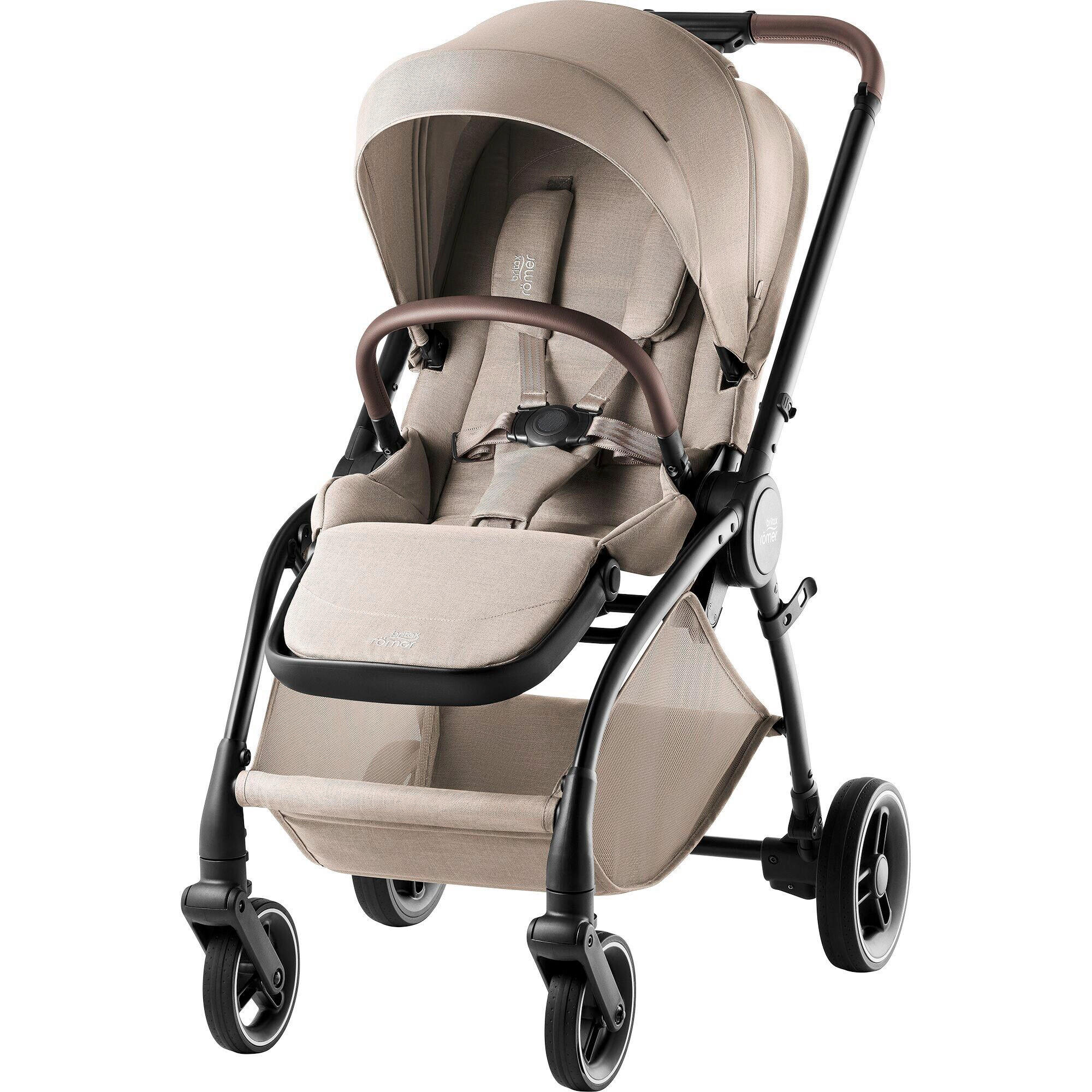 KINDERWAGEN  Rio  Teak  - Hellbraun/Grau, Basics, Textil/Metall (55/120/93cm) - Britax Römer