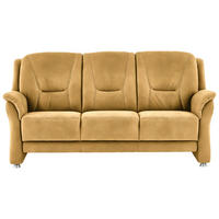3-SITZER-SOFA in Mikrofaser Gelb  - Gelb/Beige, Konventionell, Textil/Metall (198/100/89cm) - Beldomo Comfort