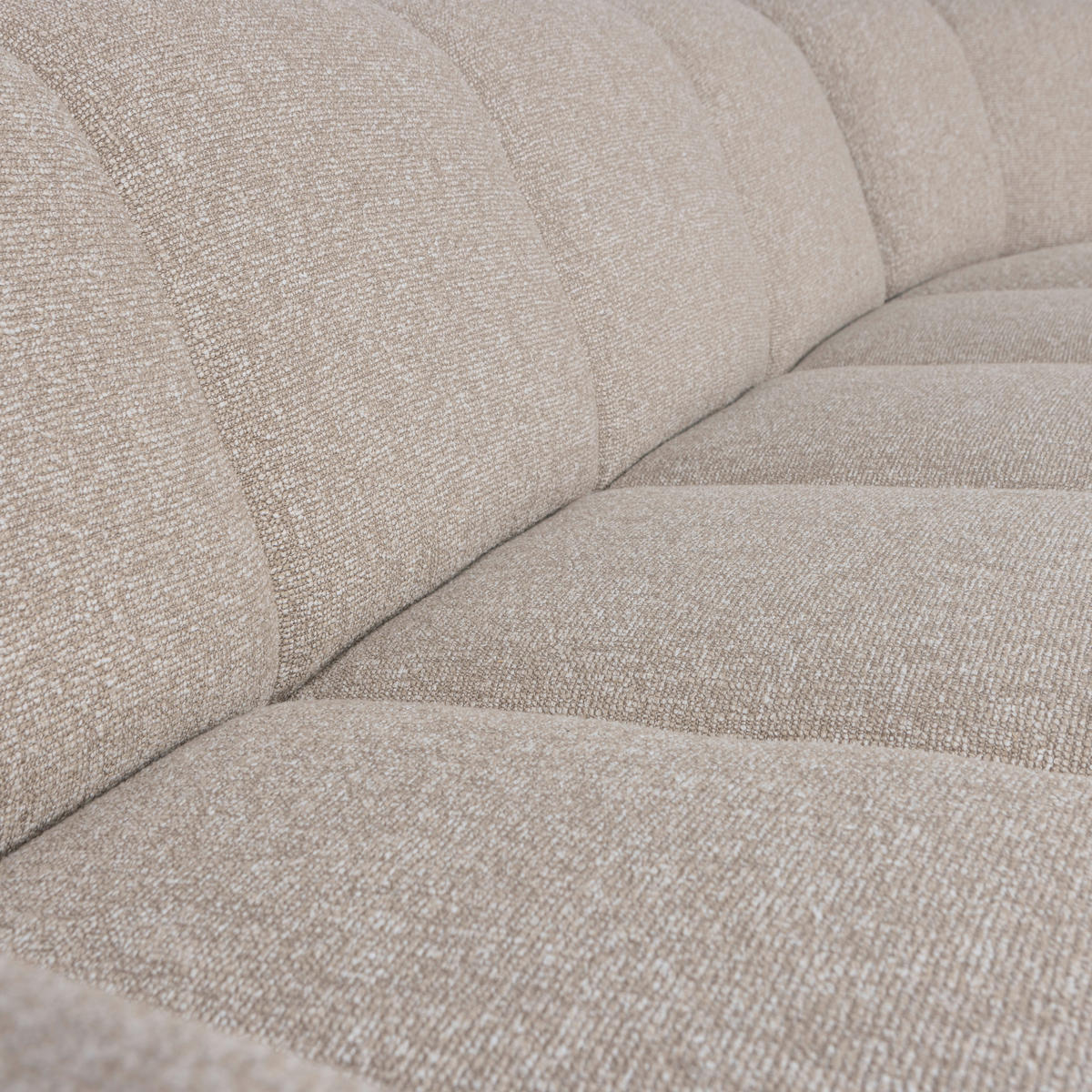 ECKSOFA Mojo Beige Bouclé Armteilverstellung  - Beige/Schwarz, MODERN, Kunststoff/Textil (230/310cm) - Livetastic