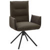 ARMLEHNSTUHL  in Flachgewebe  - Schwarz/Braun, Design, Textil/Metall (59/93/59cm) - Dieter Knoll