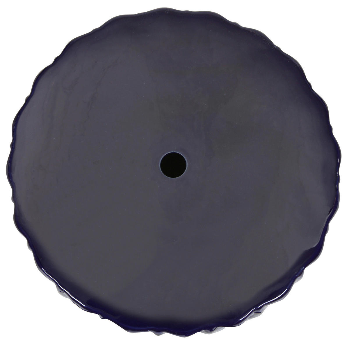 BEISTELLTISCH 30/30/60 cm Weiß, Dunkelblau  - Weiß/Dunkelblau, Design, Keramik (30/30/60cm) - Landscape