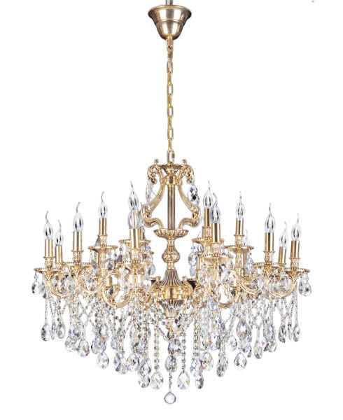 HÄNGELEUCHTE 96/96/402 cm   - Goldfarben, LIFESTYLE, Glas/Metall (96/96/402cm) - Glandor