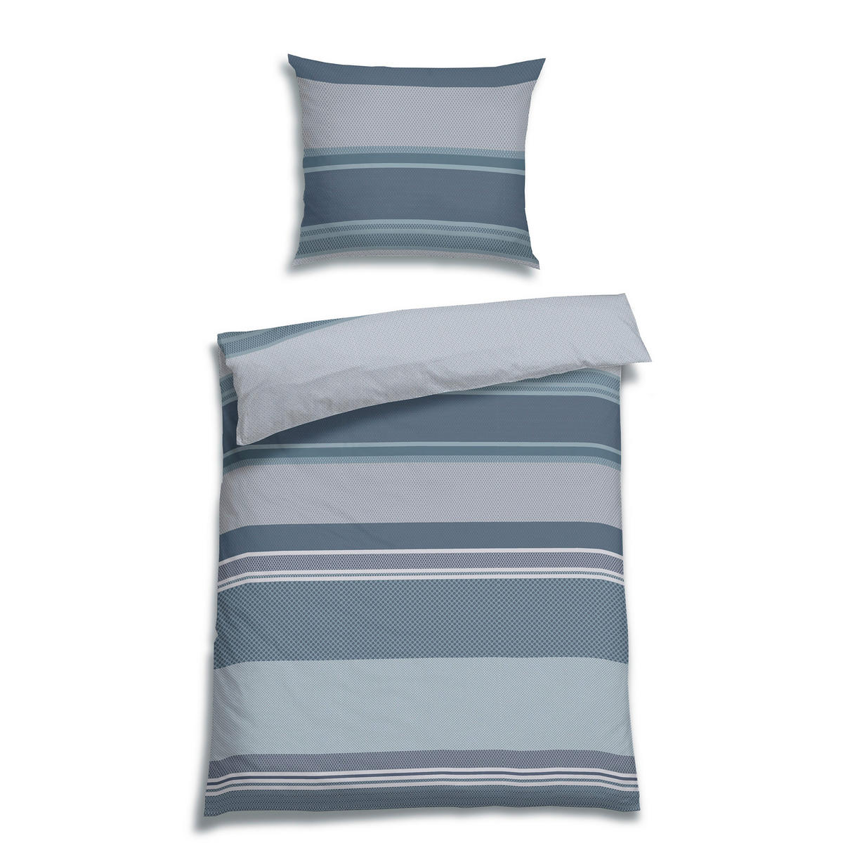 BETTWÄSCHE Satin 140/200 cm  - Blau, Basics, Textil (140/200cm) - Florella