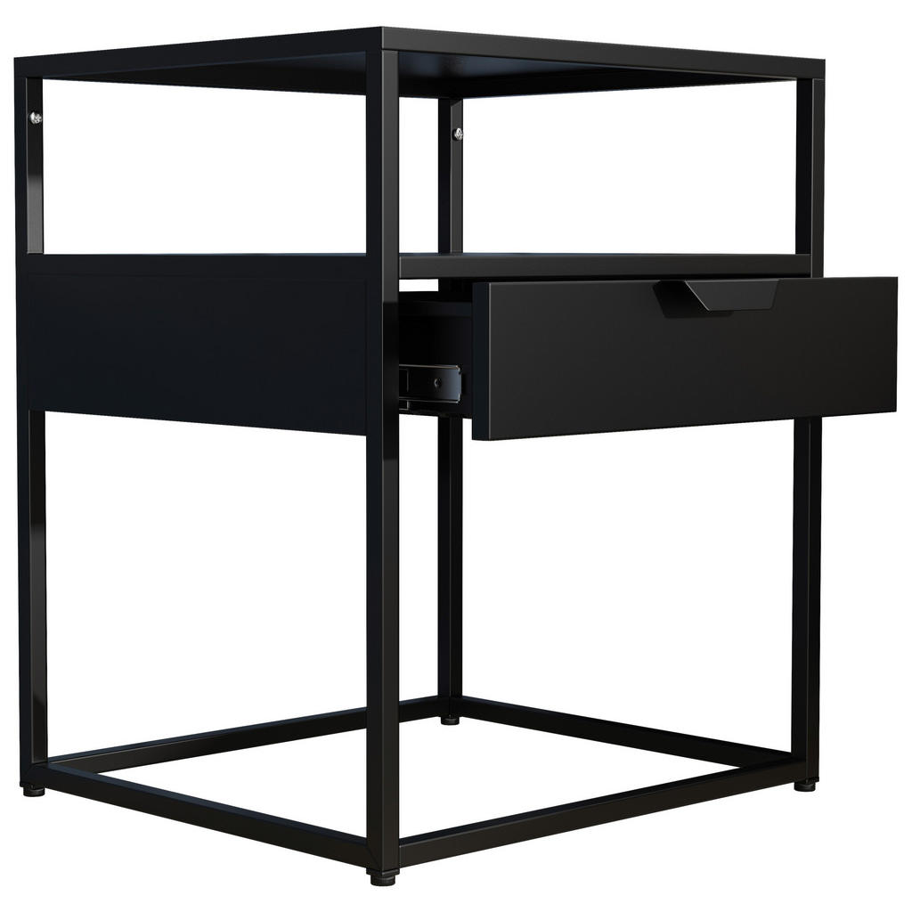 Nachtkästchen Flokas M Schwarz