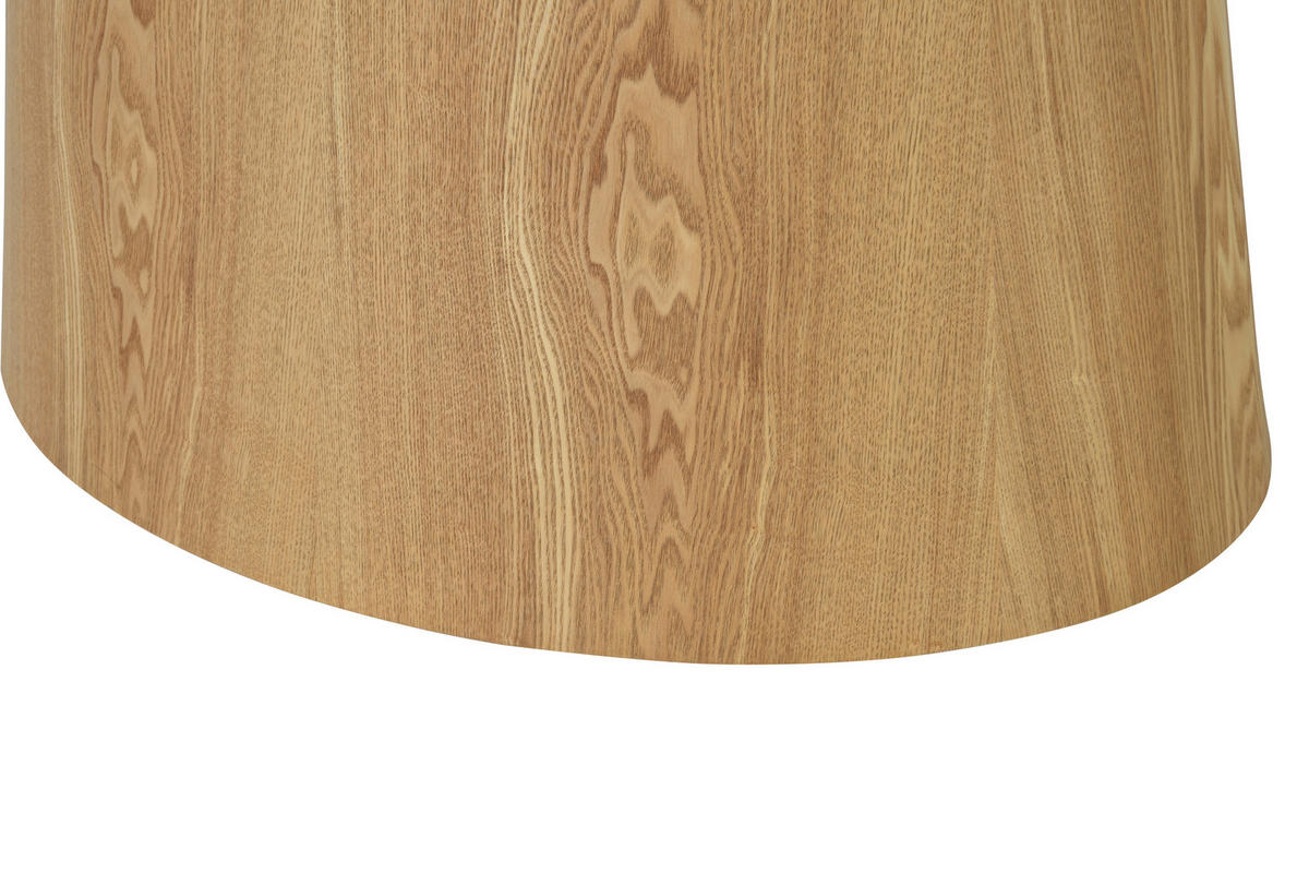 ESSTISCH 180/90/75 cm Echtholz, Nachbildung  Holz, Holzwerkstoff oval Eichefarben  - Eichefarben, Design, Holz/Holzwerkstoff (180/90/75cm) - VanDerken