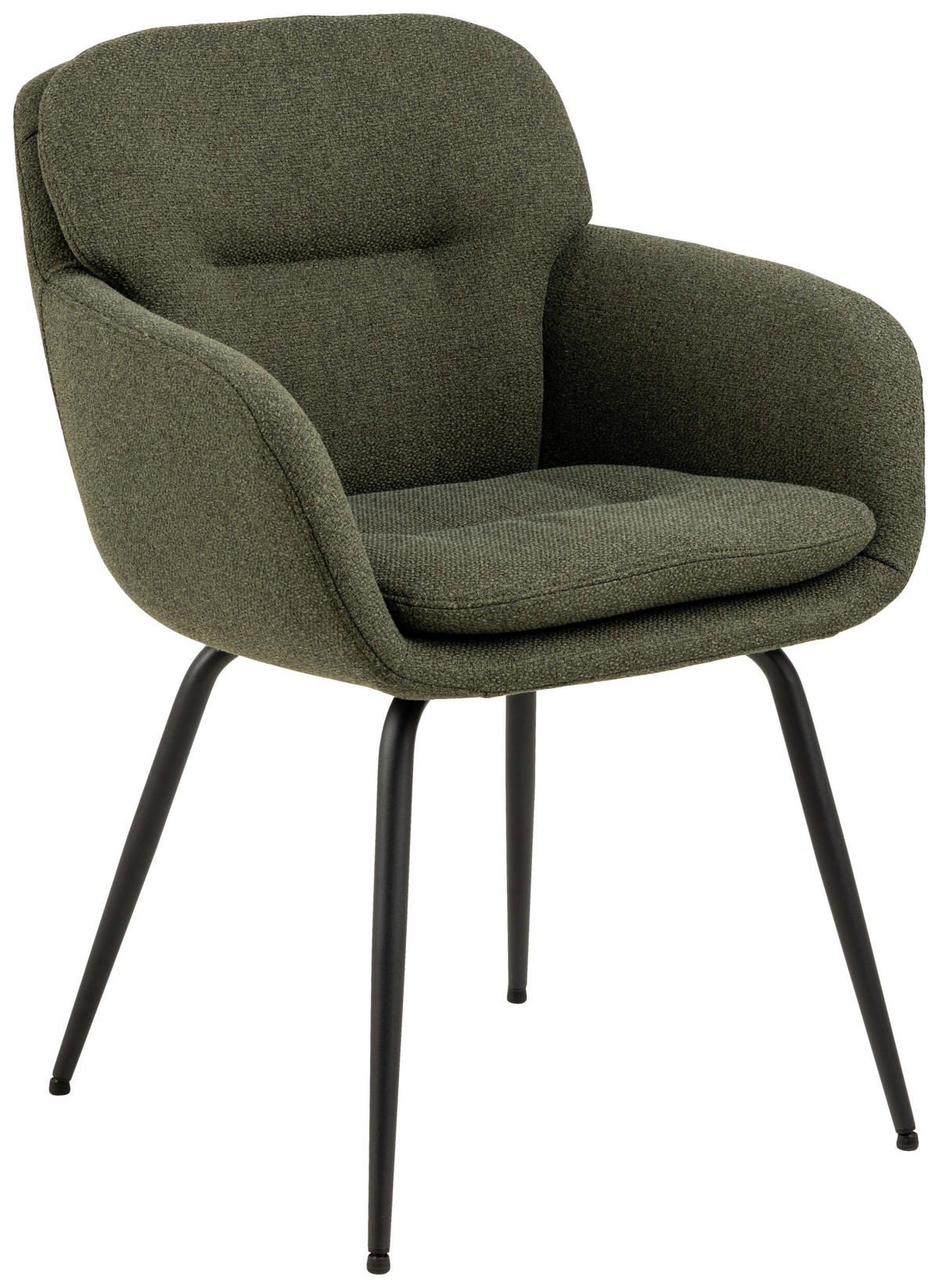 ARMLEHNSTUHL Struktur  - Schwarz/Grün, Design, Textil/Metall (58/84/59cm) - MID.YOU