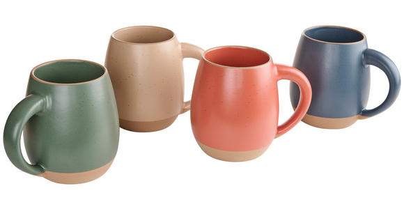 KAFFEEBECHER Dipped 520 ml - Terracotta, Trend, Keramik (7,5/10,9cm) - Landscape
